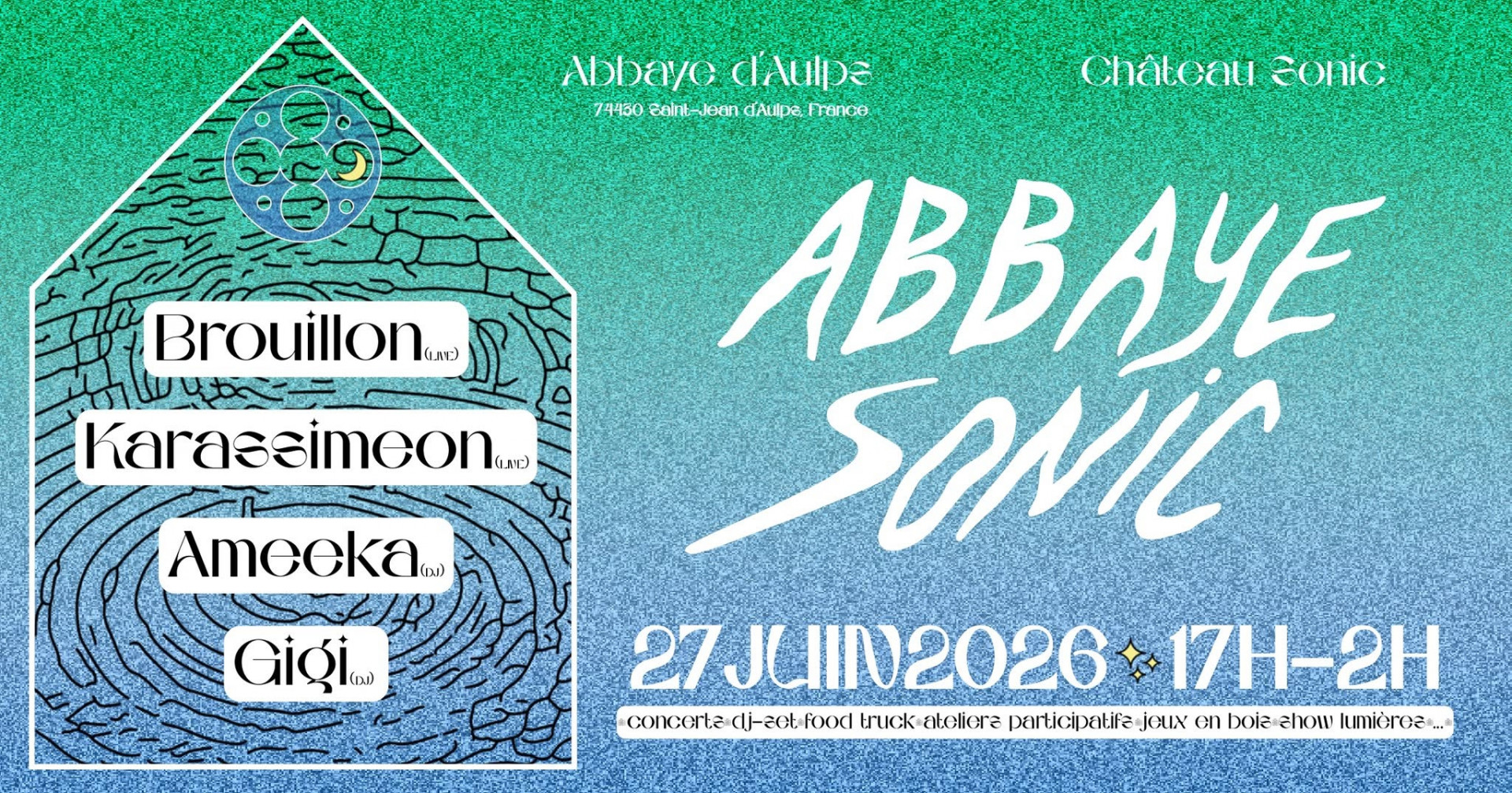 Affiche Abbaye Sonic