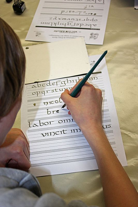 Aulps, Domaine de Découverte, atelier calligraphie