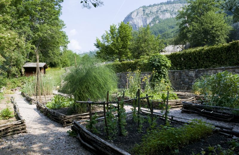 Aulps, abbaye, jardin, potager, médiéval