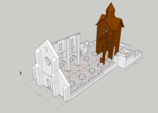 Projet de construction de l'abbatiale d'Aulps