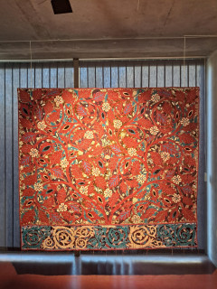 Textile painting ‘Come and be the mystery’ by Aurélien Lepage